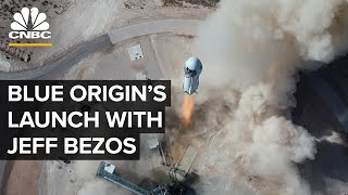 Blue Origin launches first human spaceflight with Jeff Bezos — 7/20/21