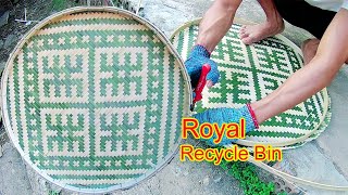 DIY make Royal Bamboo Trash Can
