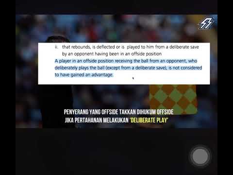 Peraturan Sepakbola Offside ( Deliberate Play Dan Deliberate Save ...