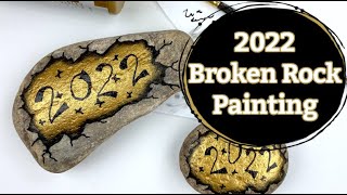 2022 New Years Rock Painting Idea || Rock Painting 101