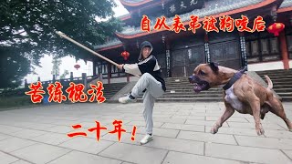 【The kungfu dream of two uncles】表弟终于练成打狗棍法了，不用再被狗咬了！