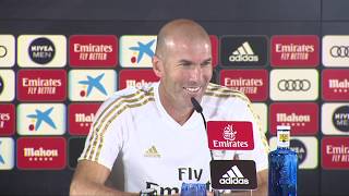 Rueda de prensa de Zidane antes del derbi entre el Real Madrid y el Atleti