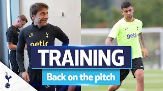 FIRST session back on the pitch! | Pre-season training