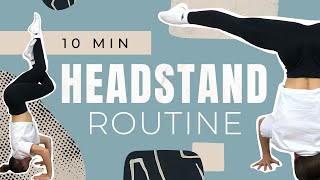 10 Min HEADSTAND ROUTINE // Follow Along Workout