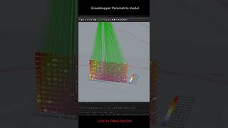 Dynamic Photovoltaic facade design in Grasshopper - Parametric modeling