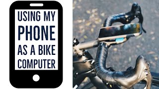 Using My Phone As A Bike Computer #iphone #fitness #electronics