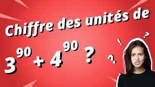 Comment trouver le chiffre des unités avec les congruences ?