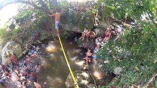 SLACKLINE NA CACHOEIRA EM PATIS