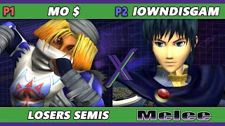 S@X 560 LOSERS SEMIS - Mo $ (Sheik) Vs. Iowndisgam (Marth) Smash Melee - SSBM