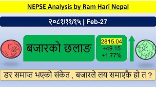 2081.11.15 | Nepse Daily Market Update | Stock Market Analysis by Ram Hari Nepal