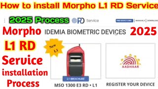 How to install Morpho L1 RD Service Step by Step || New Morpho L1 RD Service installation Process