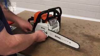 How to Change the Chain and Bar on a Stihl MS170 Chainsaw | L&S Engineers