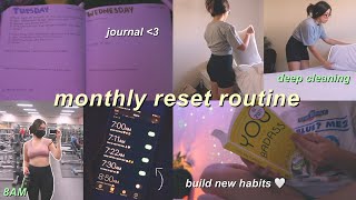 my monthly reset routine! getting my life back together