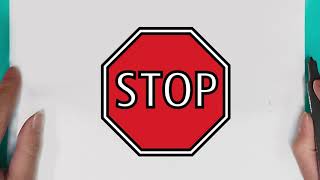 How to draw Stop Sign  easy for beginners  drawing Stop Sign