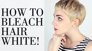 [english subtitles]How to Bleach Hair White, Bleaching and Toner Tutorial