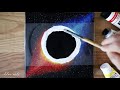 black canvas painting tutorial galaxy planet acrylic painting tutorial for beginners 72