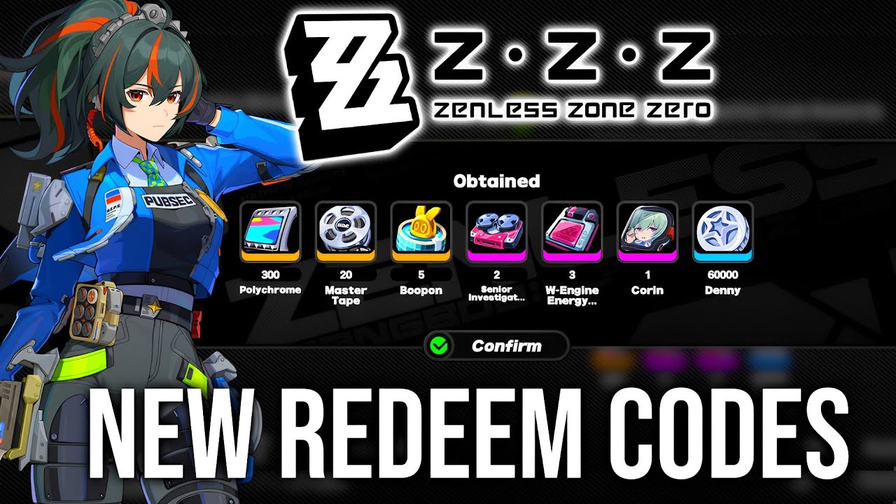 NEW REDEEM CODES FOR ZENLESS ZONE ZERO !! - YouTube