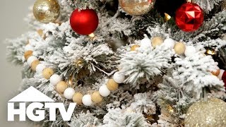 How to Flock a Christmas Tree | HGTV