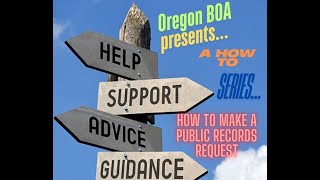 How to make a Public Records Request