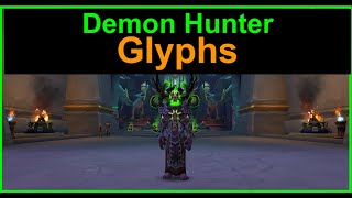 Demon Hunter Glyphs - Trying on all auction house demon hunter glyphs - world of warcraft retail