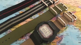 Vario Adapters for G-Shock + Zulu & NATO Straps. Seatbelt, Elastic & Ballistic Nylon Straps (Review)