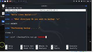 Linux Backup Script with Input
