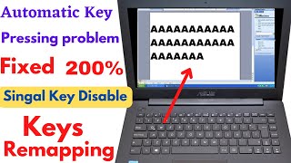 Laptop Keyboard Automatic Typing Problem | How to Stop Auto Key Press | Lenovo /Dell | Remapping