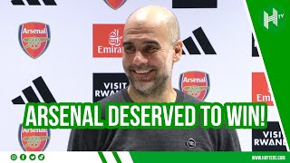 CONGRATULATIONS to Arsenal! | Pep Guardiola | Arsenal 1-0 Man City