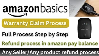 Amazon Basics Warranty Claim | how to claim amazon basics warranty | amazon refund method #amazon