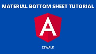 Angular Material Bottom Sheet Tutorial | Angular Material 12