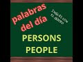 Palabras del día: PERSONS vs. PEOPLE