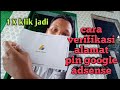 cara verifikasi alamat pin google adsense|  barokah rz