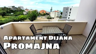 Oglądamy wolny od zaraz apartament - Promajna Dijana - Marin / Chorwacja 2023