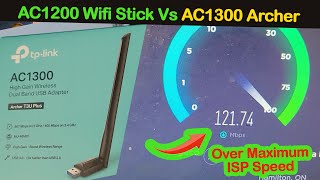 ** Over Max Speed ** TP-Link AC1300 Wifi Adapter USB Speed Test & Realtek Comparison