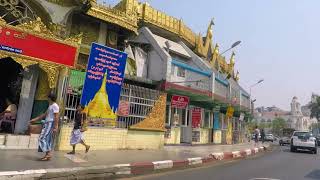 Yangon City Exploring in Downtown Area | Mahabandula Street and Sule Pagoda | Myanmar ( Burma )