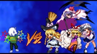 M.U.G.E.N: Asriel VS Marisa Kirisame, Yukari Yakumo, Remilia Scarlet and Sakuya Izayoi