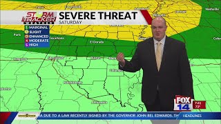 Meteorologist Chase Ward "Patchy Storms" - Full Forecast