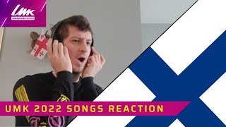 FINLAND: UMK 2022 songs REACTION!