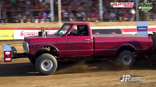 Truck \u0026 Tractor Pulling 2024: 4x4 Pro Stock Trucks and Super Farm Tractors pulling in Terre Haute,IN