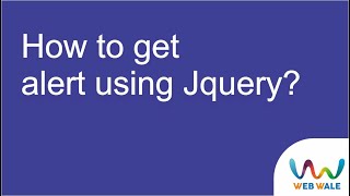 jQuery Tutorial - How to Display an Alert Box! #1 | #Education