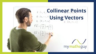 Showing Collinear Points Using Vectors