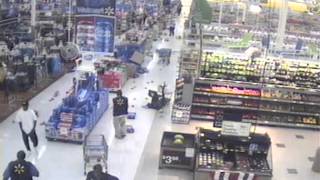 Raw video: Teenagers rampage down aisles of Macon Wal-Mart