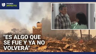 Hispano pierde su casa por incendio forestal en California: la construyó durante años con su esposa