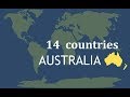 Australia Continent, 14 Countries.