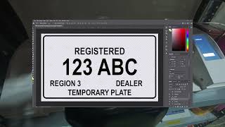 Temporary Motor Plate Philippines│Acrylic Plate and Vinyl Car Sticker