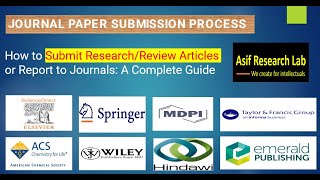 Paper Submission Process || How to Submit Articles or Reports to Journals || Asif Research Lab