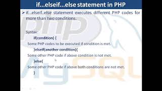 8. PHP & MySQL | Conditional Statement in PHP