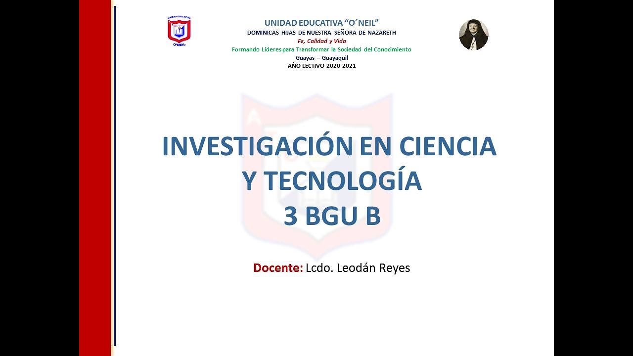 3 BGU B - INVESTIGACIÓN - TEMA 4 - UNIDAD 3 - I PARTE - YouTube