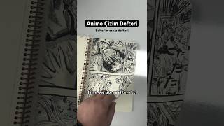 Anime Çizim Defteri İncelemesi 👀 - Bahar’ın Eskiz Defteri 📒📕🗒️ #shorts #bungoustraydogs #çizim