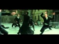 Matrix Reloaded Neo fighting in slow motion HD